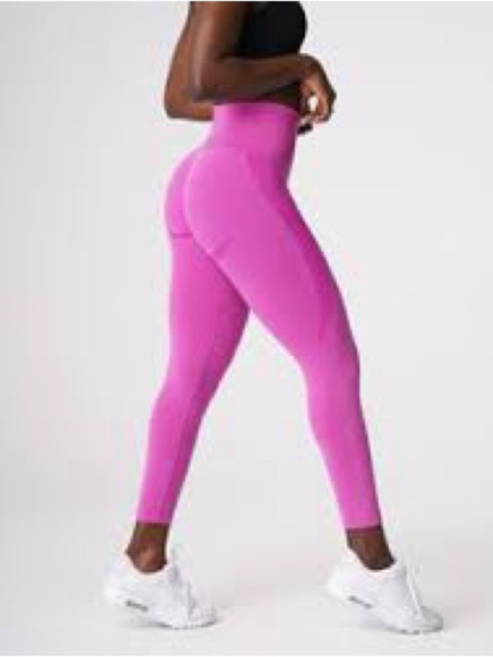 NVGTN pink seamless contour leggings in pink size medium